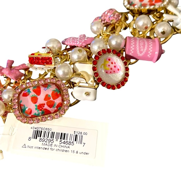 Betsey Johnson NWT Baby Cakes Kitchen Accessories Multi Colored Bracelet (J031) - Picture 3 of 8